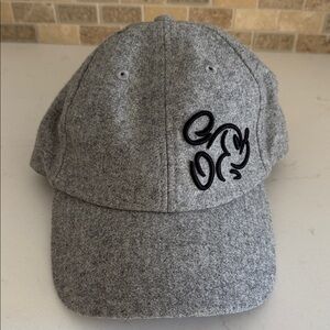 Disney Gray Cap with Black Embroidered Mickey Design *New ✨. Size: Adult